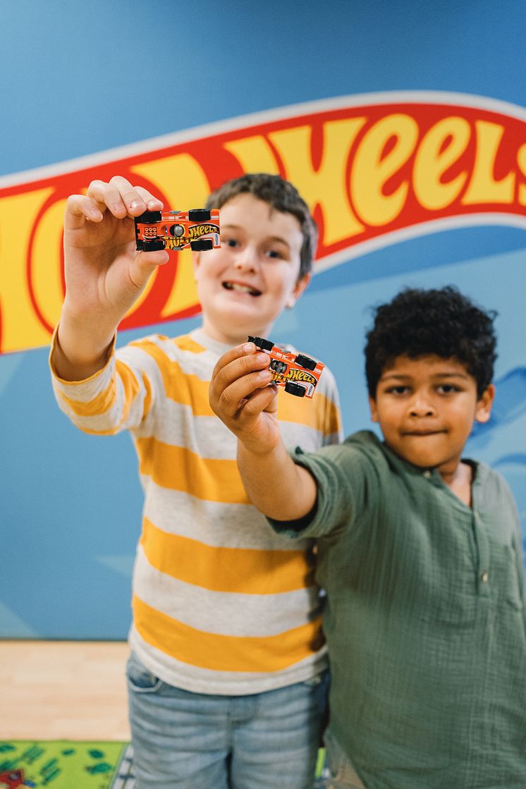 Hot Wheels Flippin Fast_Children Posing With Vehicles 2