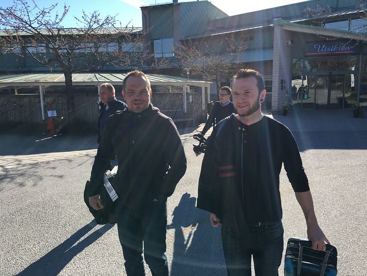 Roger Larsson och Robert Lund, Bergners Bil AB i Umeå.