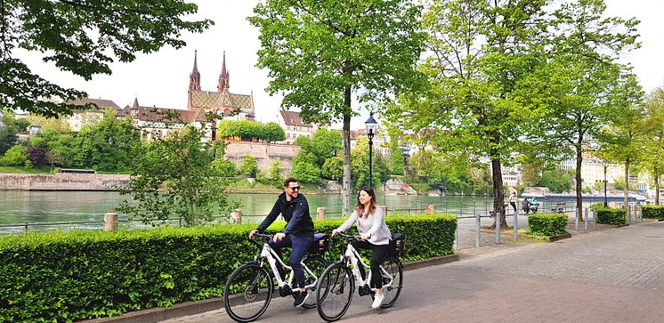 Mit dem E-Bike durch Basel