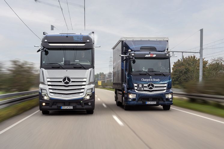 Mercedes-Benz bränslecellslastbil testas nu på allmän väg i Tyskland