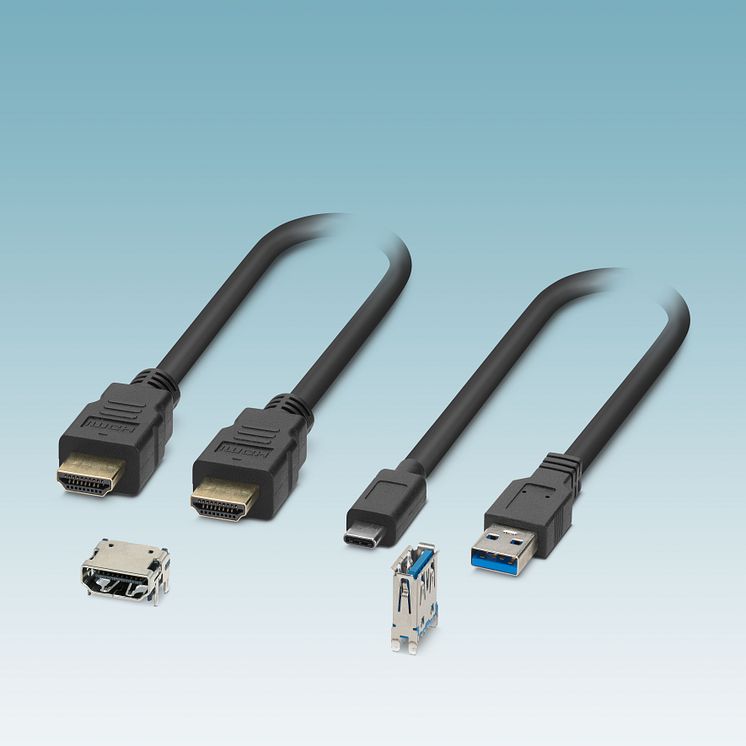 DC- PR5407GB-PCB connectors and patch cables for USB and HDMI (05-22)
