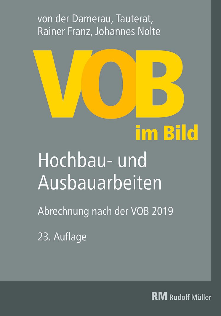 VOB im Bild – Hochbau- und Ausbauarbeiten, 23. Auflage (2D/tif)