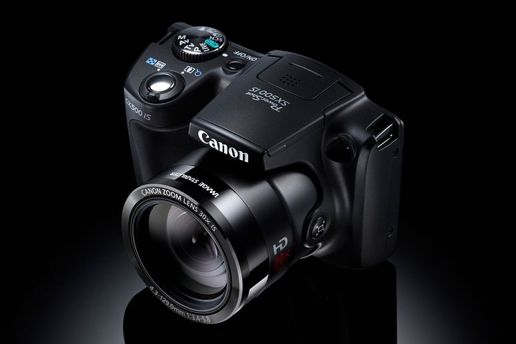 Canon PowerShot SX500 IS ovanifrån