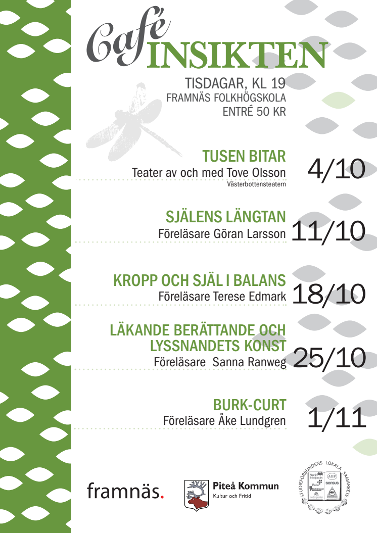 Café Insikten - affisch