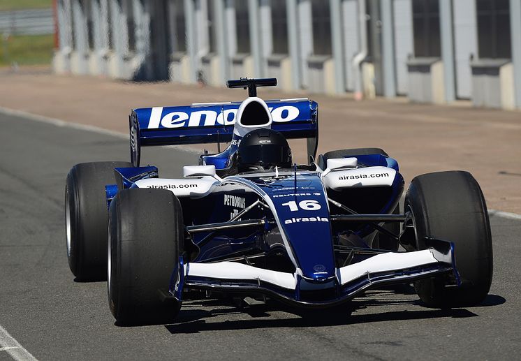 Formel 1-uppvisningen i Anderstorp på söndag kommer även att omfatta denna Williams FW28 med V8 Cosworth-motor som Nico Rosberg körde i VM 2006. Foto: Privat