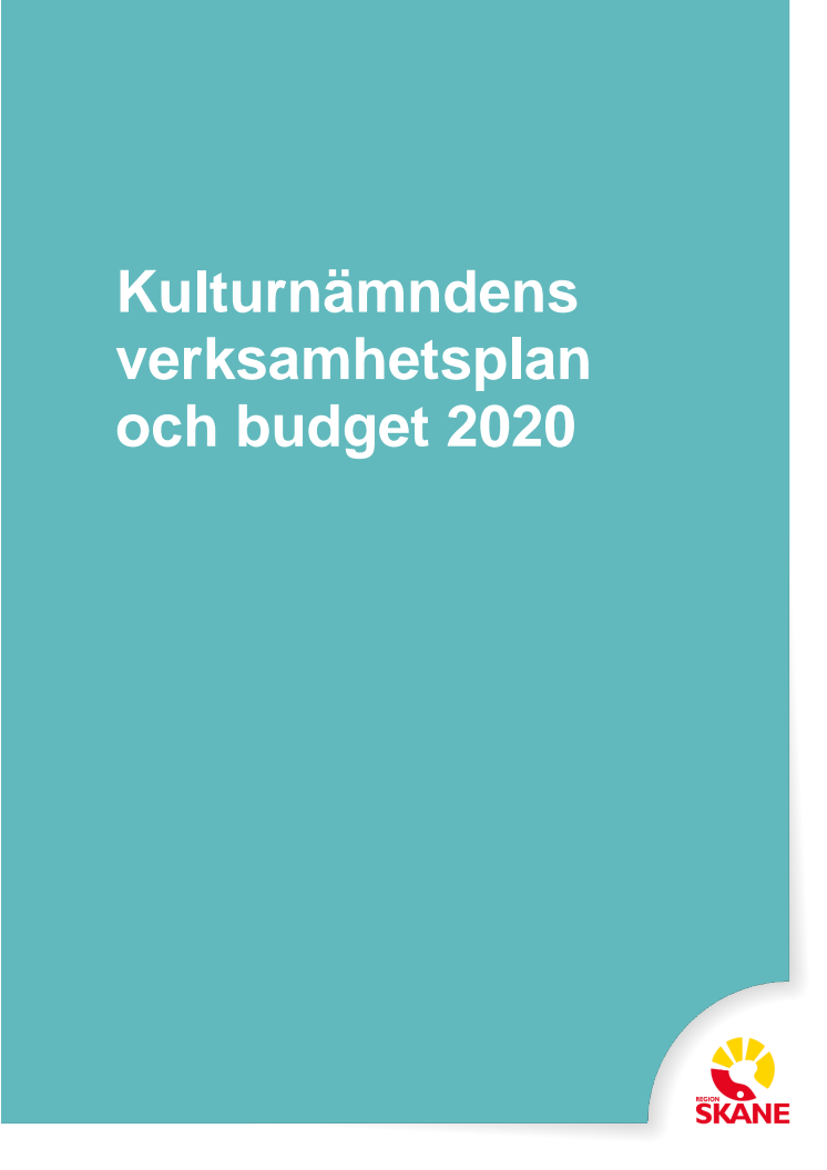 Kulturnämndens verksamhetsplan och budget 2020