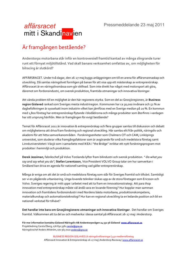 Är framgången bestående? 