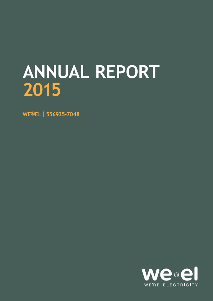 WE®EL - Annual Report 2015 