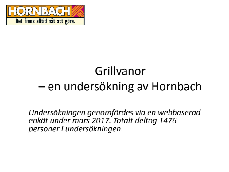 Grillundersökning Hornbach, diagram
