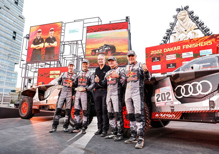 Dakar Rally 2022, Emil Bergkvist, Mattias Ekström, Sven Quandt, Carlos Sainz, Lucas Cruz