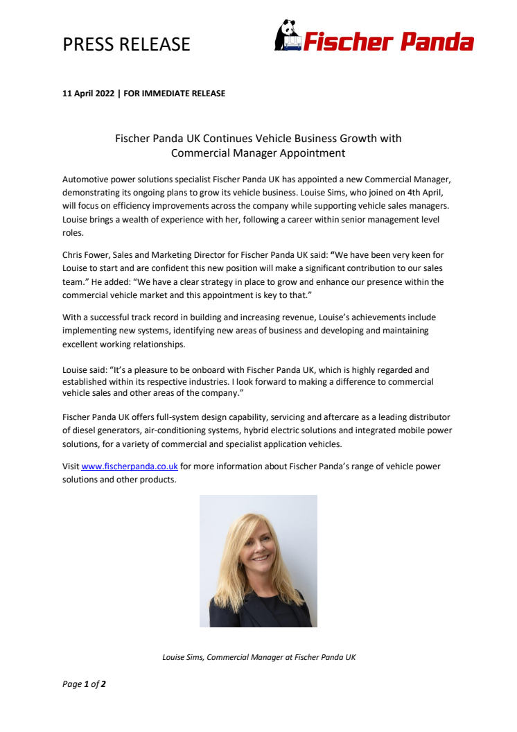 Fischer Panda UK_Appoints_New_Commercial_Manager.pdf