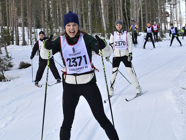 Jenny  och Susanna Kallur i Vasaloppet 45 2020