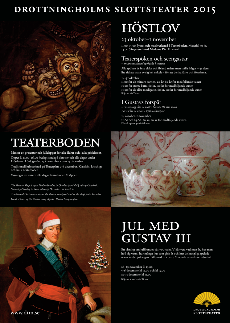 Höstlov på Drottningholms Slottsteater