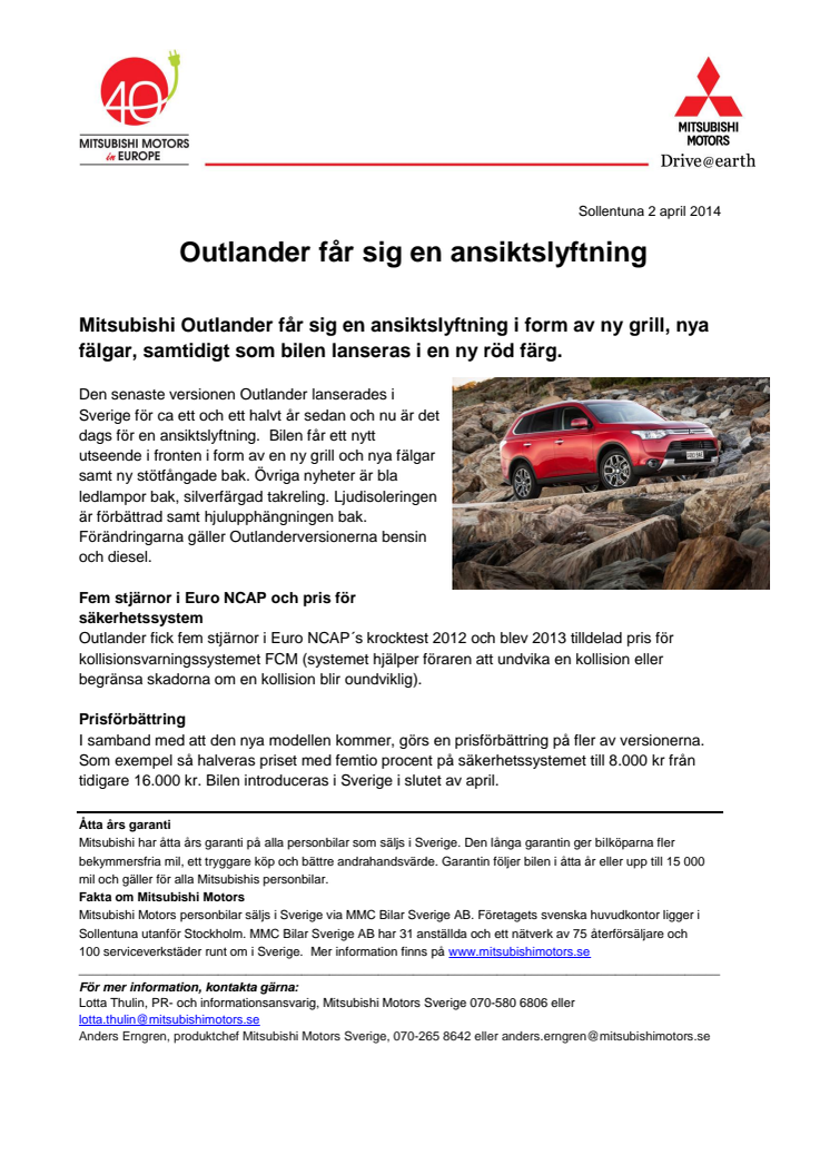 Outlander får sig en ansiktslyftning