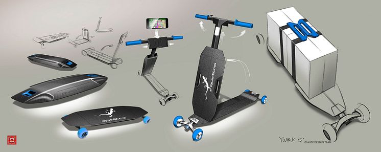 Longboard Audi mobliity connected mobility concept 9