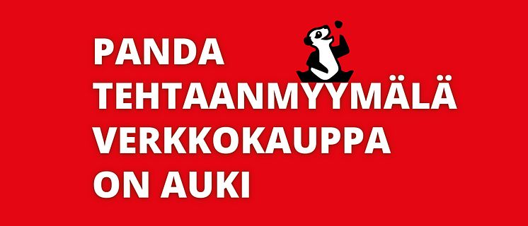 Panda Tehtaanmyymälä -verkkokauppa on auki