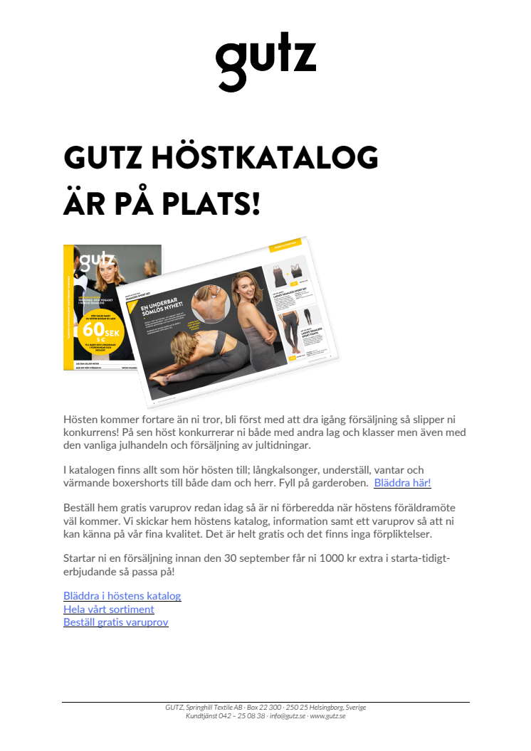 GUTZ HÖSTKATALOG  ÄR PÅ PLATS!