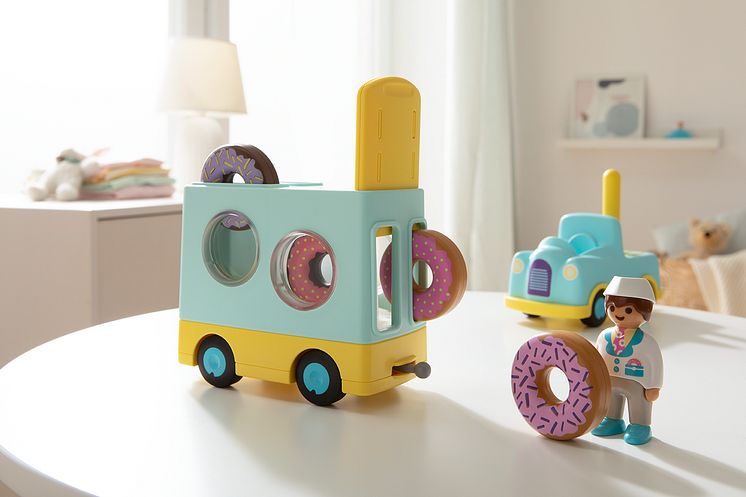 Verrückter Donut-Truck mit Stapel- und Sortierfunktion von PLAYMOBIL 1.2.3