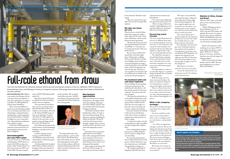 Full-scale ethanol from straw