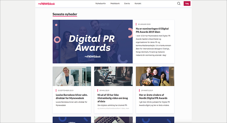 Det nye design er tilgængeligt for alle Mynewsdesks kunder fra og med idag. 