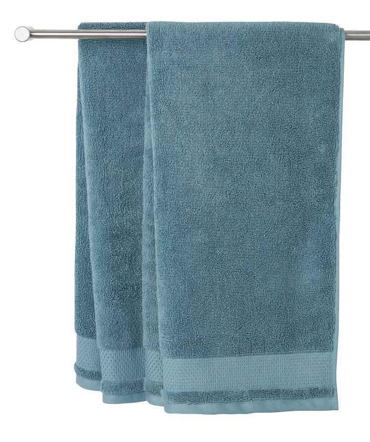 Håndklæde NORA 50x100 støvet blå (84,95,- DKK)