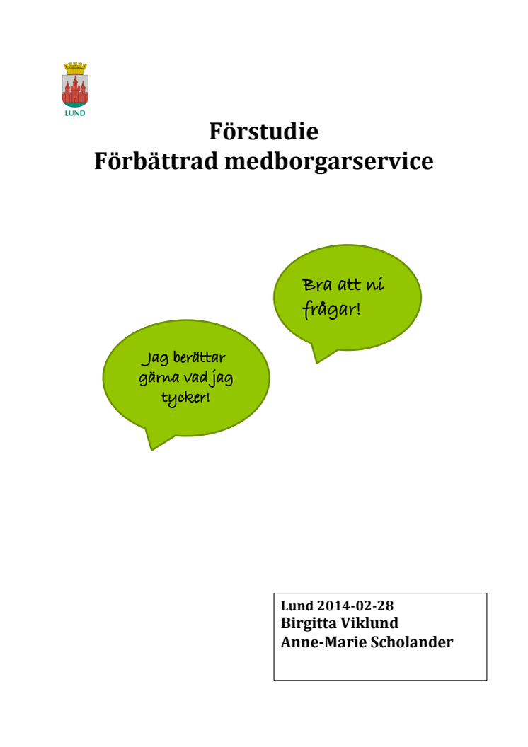 Lundabon i fokus i förstudie kring medborgarservice