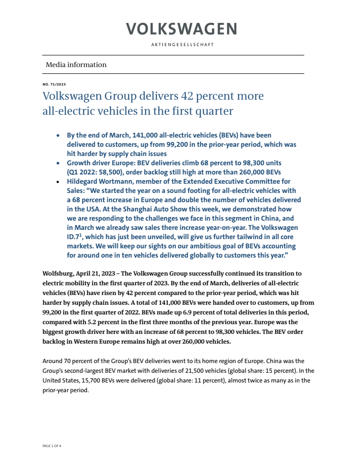 Volkswagen Group delivers 42 percent more all-electric vehicles in the first quarter.pdf