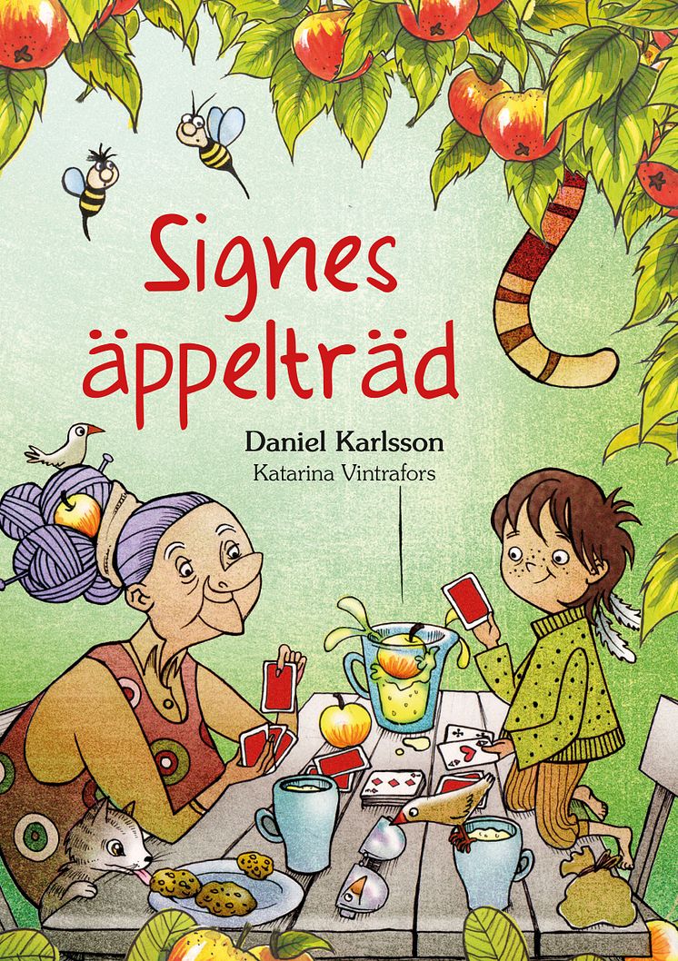 Signes Äppelträd, skriven av Daniel Karlsson och illustrerad av Katarina Vintrafors