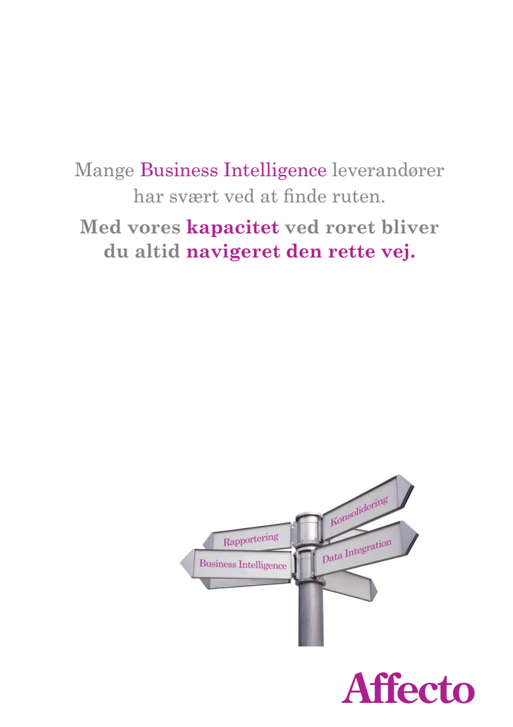 Kort om Affecto Denmark - Nordens største Business Intelligence (BI) kompetencecenter