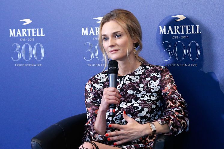 MARTELL COGNAC FEIRER 300 ÅRS JUBILEUM  OG ANNONSERER AT DIANE KRUGER  BLIR MERKETS AMBASSADØR 