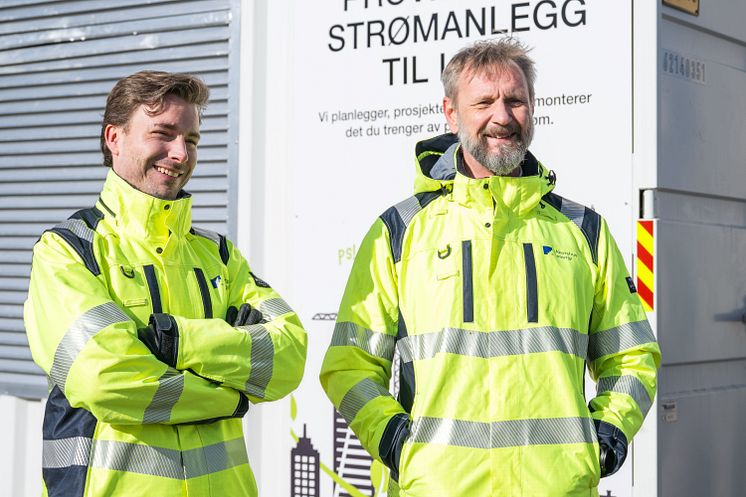 Olav Haga og Frank Sagvik i Akershus Energi har jobbet fram det nye konseptet for tungbillalding.