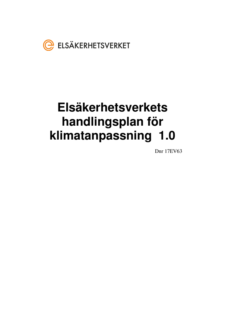 Utredning om klimatförändringar och elsäkerhet klar