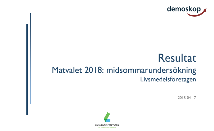 Matvalet 2018: Livsmedelsföretagens stora midsommarundersökning