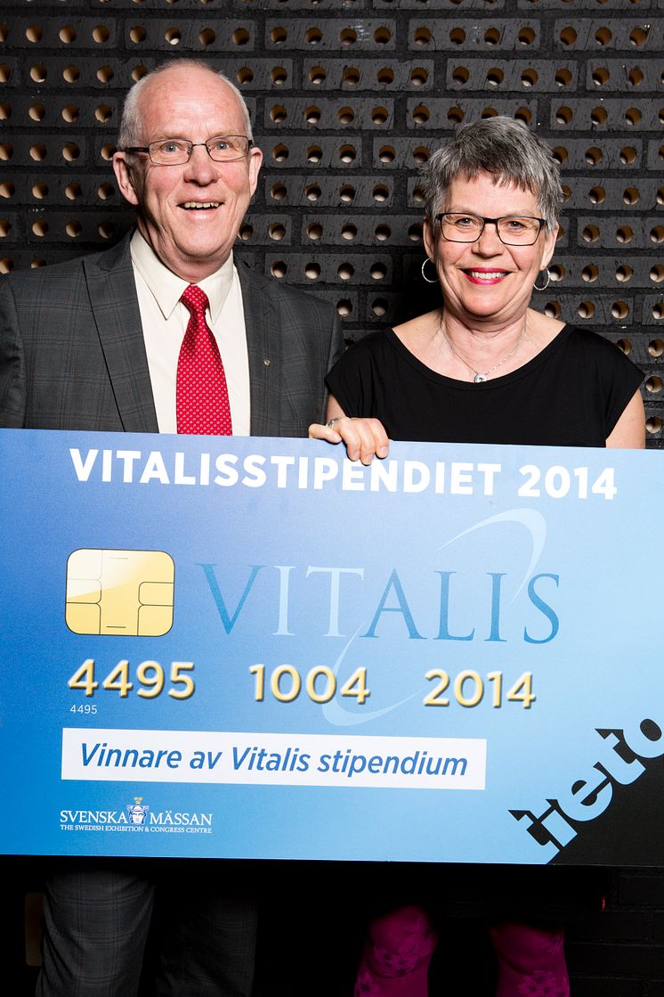 Årets Vitalis-stipendium utdelades till Kurt Boman och Mona Olofsson, Medicin-Geriatrik kliniken, Skellefteå. 
