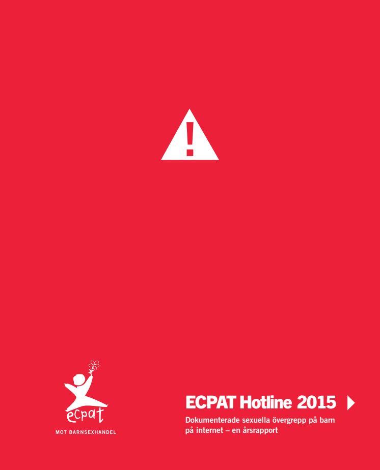 ECPAT Hotline rapport 2015