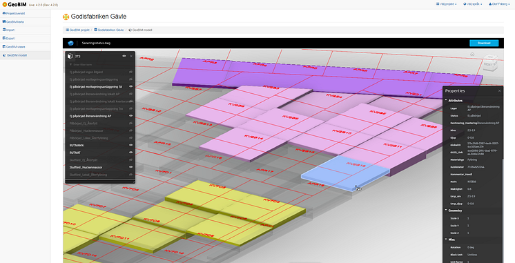 Modellstyrd marksanering på Godisfabriken - GeoBIM modell