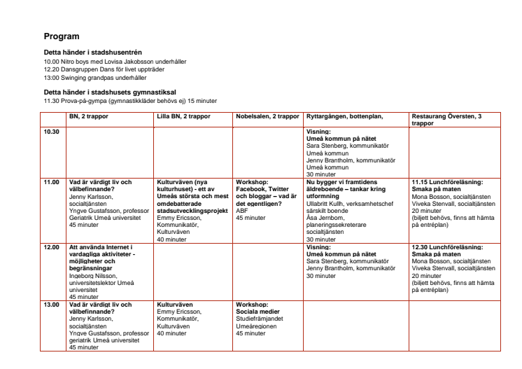 Program seniorvimmel