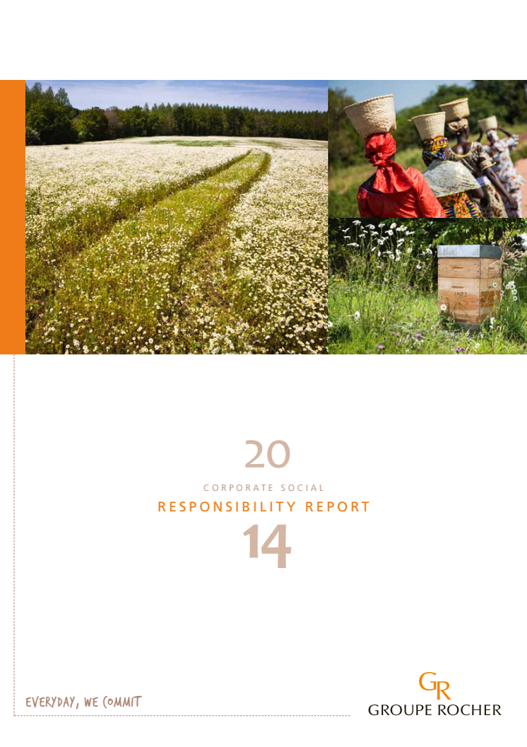 Yves Rocher hållbarhetsrapport 2014