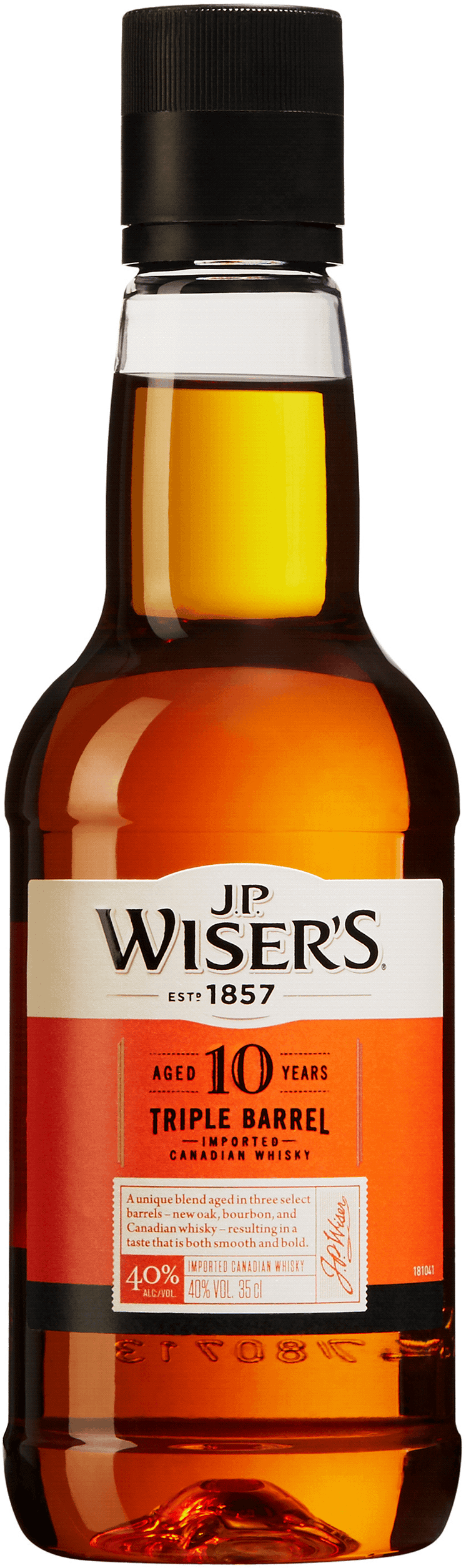 JP Wiser's 10yo Triple Barrel 35cl PET bottle