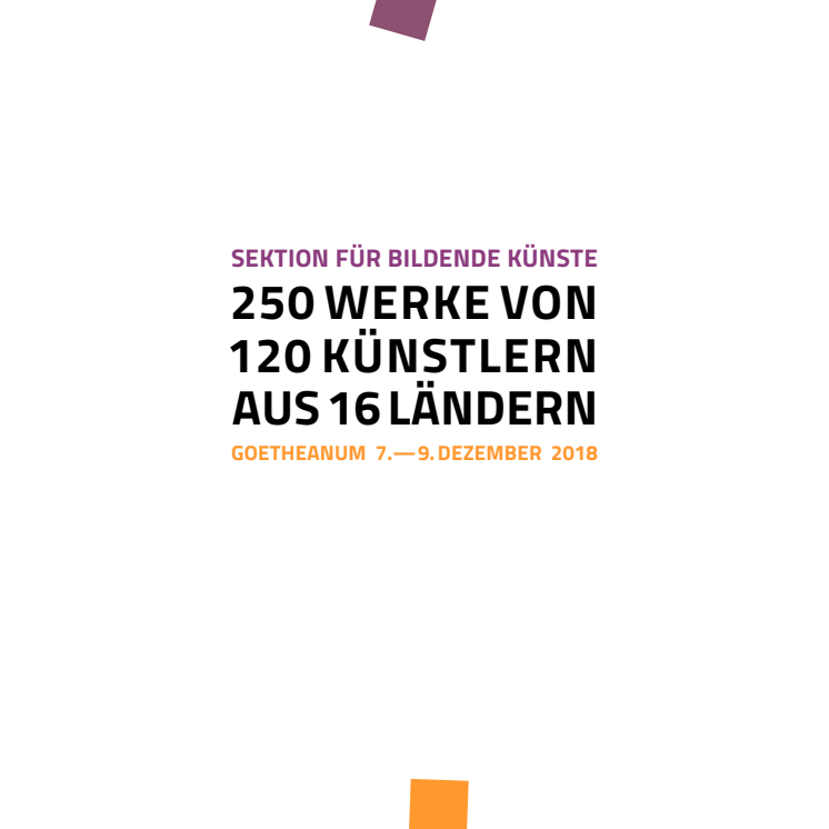 Flyer Kunstausstellung und Auktion am Goetheanum 2018
