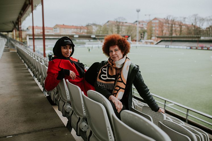 Joy M'Batha  & Irya Gmeyner i musiksamarbete med Malmö Live och FC Rosengård