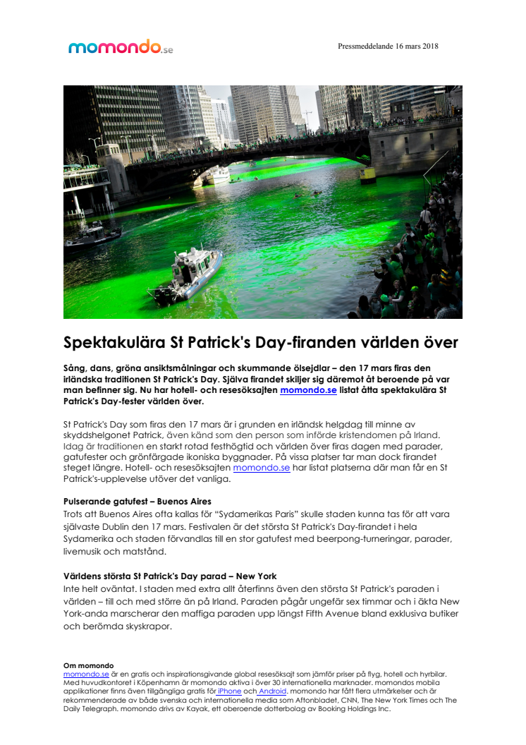Spektakulära St Patrick's Day-firanden världen över