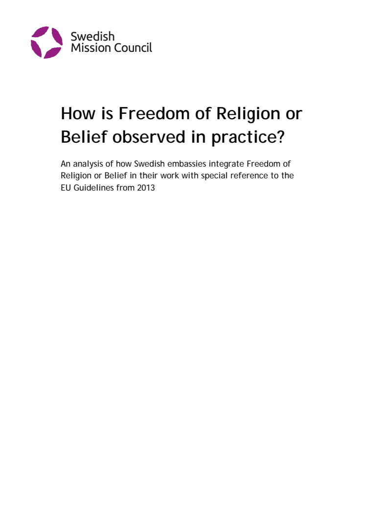 How is Freedom of Religion or Belief observed in practice?