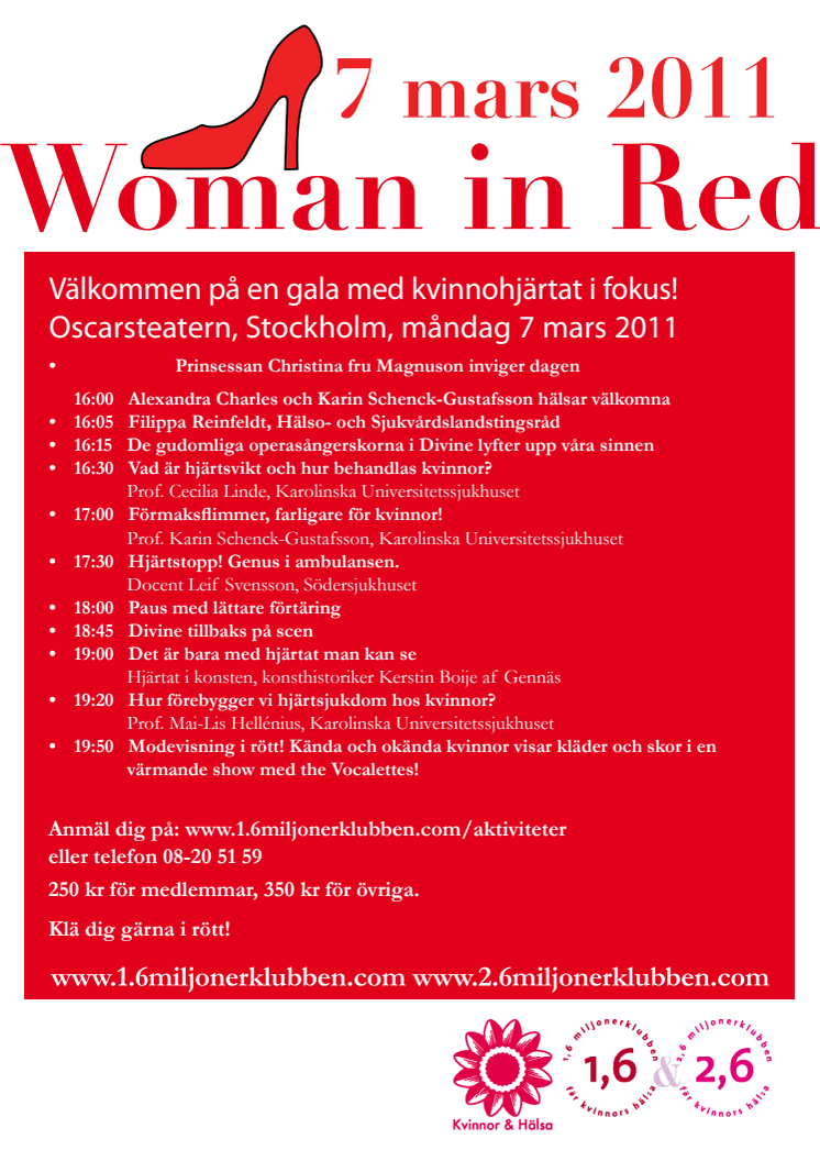 Modevisning med kända modeller på Woman in Red i Stockholm
