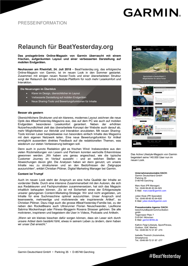 Relaunch für BeatYesterday.org 