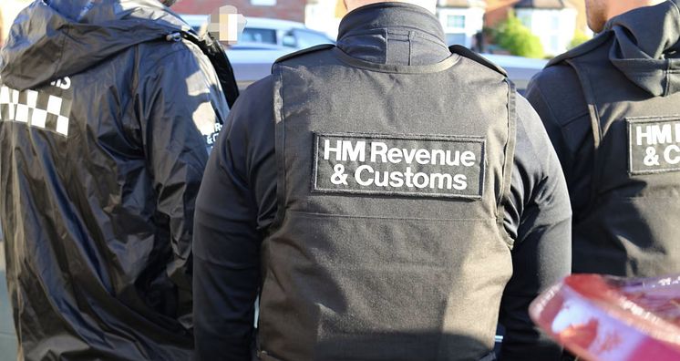 HMRC officers on arrest operation