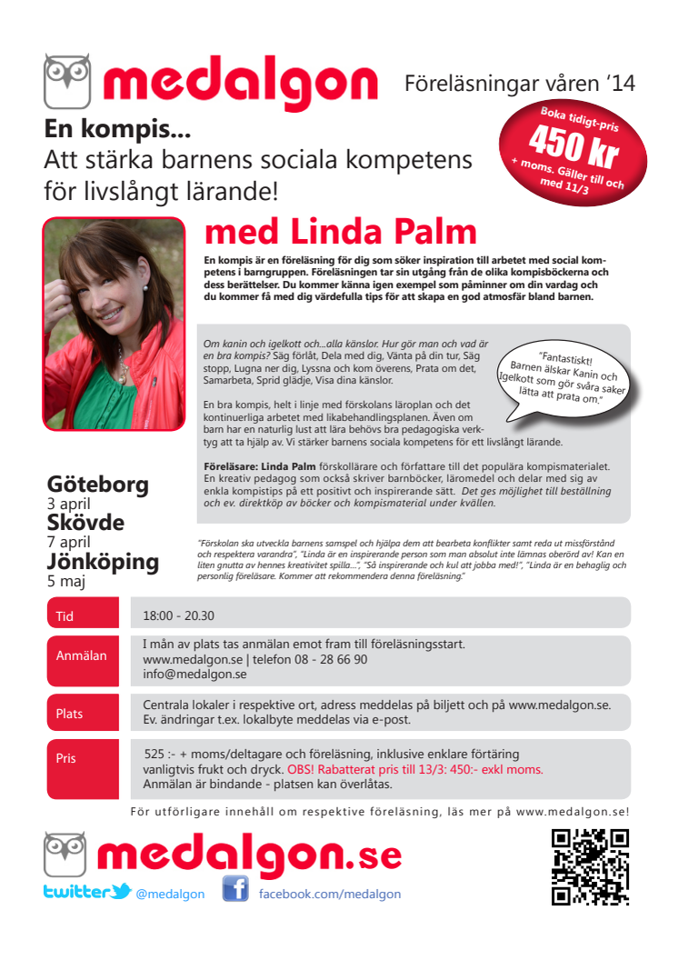 En kompis med Linda Palm - våren 2014