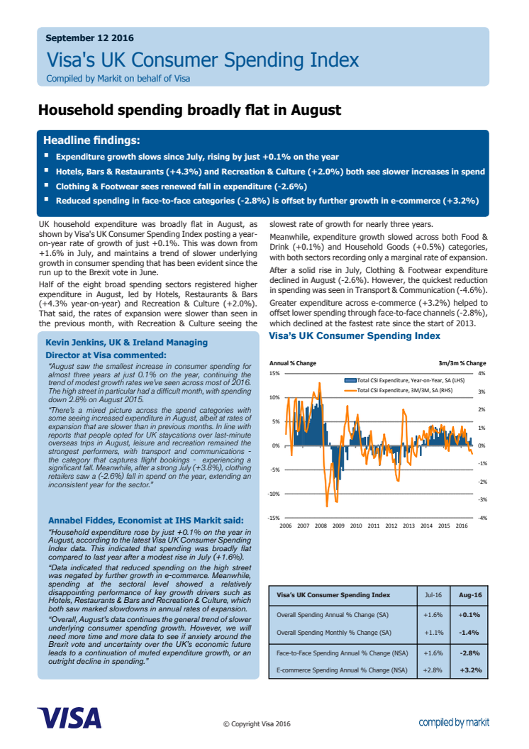  Household spending sees slowest growth in almost three years  