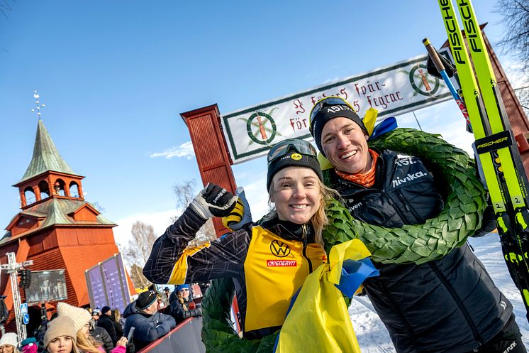 Emilie Fleten and Emil Persson won Vasaloppet 2023