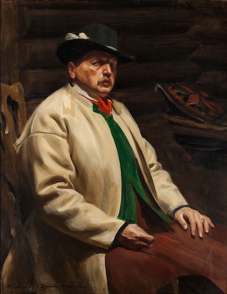 Anders Zorn Självporträtt i daladräkt